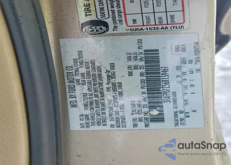 2006 Ford Fusion Se z USA, uszkodzony, nr VIN 3FAFP07Z56R159461
